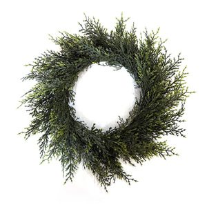 Guirlande artificielle de cyprès de 5 pouces à fixer au mur, décoration traditionnelle de Noël, guirlande de verdure pour la décoration de fenêtre de maison - Product Image 5