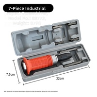 Jeu de 7 embouts de tournevis à chocs en acier au chrome-vanadium, OEM, pour bricolage, réparation mécanique, kit d'embouts durable avec boîte de rangement portable
