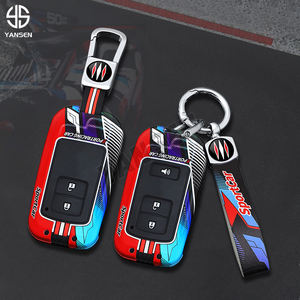 Étui pour clé de voiture, coque de protection pour <span class=keywords><strong>Toyota</strong></span> <span class=keywords><strong>Yaris</strong></span> Hybrid Auris RAV4 Camry 55 2012-2018, accessoires de voiture décoratifs en silicone - Product Image 4