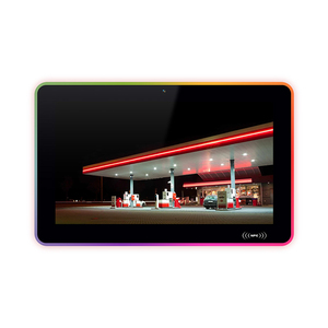 Treo tường màn hình cảm ứng 15.6 inch RGB LED ánh sáng phòng họp <span class=keywords><strong>Android</strong></span> <span class=keywords><strong>tablet</strong></span> cho trạm xăng - Product Image 2