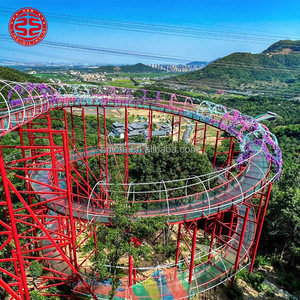 Équipement de jeu aquatique <span class=keywords><strong>extérieur</strong></span> parc d'attractions <span class=keywords><strong>jeux</strong></span> flottants toboggan en verre long toboggan aquatique en verre pour enfants adultes - Product Image 5
