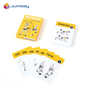 Cartes d'entraînement personnalisées professionnelles en PVC personnalisées jouant au Pilates physique Exercice d'entraînement Sport <span class=keywords><strong>Action</strong></span> Description Card - Product Image 6