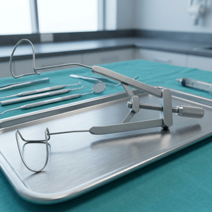 Spéculum ophtalmique Phaco en acier inoxydable pour la séparation des paupières lors des interventions chirurgicales ophtalmiques - Product Image 1