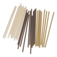 Pailles jetables fête écologique compostable pailles en fibre de bambou pour jus