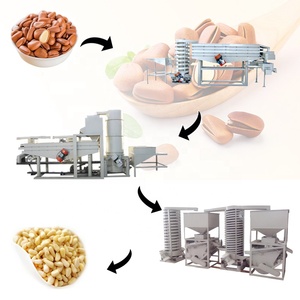 Runxiang <b>Walnut</b> Nuts Pecan Almond <b>Shelling</b> Pine Nut Cracking Machine Carbon Steel Stainless Steel 200-300kg/h High Electric - Product Image 5