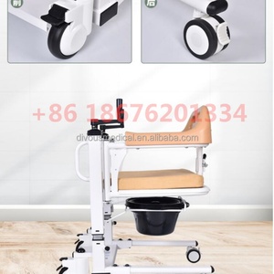 Elderly Disabled Bath Toilet <b>Commode</b> <b>Chair</b> Potty Stool Wheelchair With Seat Belt Double Safe Transfer Lift Transfer <b>Chair</b> - Product Image 5