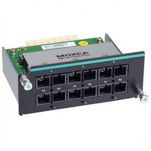 Moxa IM-6700A-6MSC สวิตช์อีเธอร์เน็ตแบบโมดูลาร์ 6 พอร์ต สวิตช์อุตสาหกรรมแบบจัดการได้ พร้อมโปรโตคอล IEEE 802.3 และอินพุตพลังงาน 24V - Product Image 2