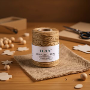 Cordon en sisal Ilan 2 mm 150 g couleur naturelle pour artisanat - Product Image 2