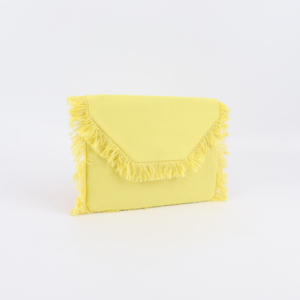 กระเป๋าคลัทช์ผ้าแคนวาสแบบพกพา สั่งทำได้ พร้อมพู่ห้อย ลายตัวอักษร ปิดด้วยกระดุม แฟชั่นสำหรับผู้หญิง ใช้ได้ทุกวัน - Product Image 5