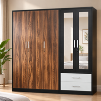 Nouvelle Armoire de Chambre Robuste et Durable en Métal, Meuble de Rangement, Organisateur de Placard, Armoire de Rangement, Meuble Almari, Montage Facile