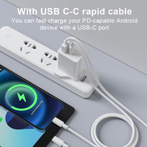 Schitec 2 Packs Dual Ports <strong>USB</strong> Charger 20W OEM Gift Box US Charge Plug with <strong>USB</strong> <strong>C</strong> Cable for Mobile Phone Charge - Product Image 5