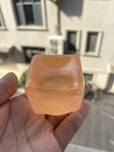 Jouet Squish en forme de cube de tofu gelée à motif marbré, jouet à presser ASMR apaisant, gadget anti-stress pour éliminer le tic-tac des ongles - Product Image 2
