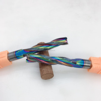 Fraise à spirale en carbure dur coloré TUOKE TK775 1/2x12x60-3F pour le travail du bois, outil de fraisage CNC