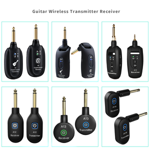 Portable Rechargeable <b>Wireless</b> Guitar <b>Transmitter</b> Receiver Low Latency 6.35mm Jack <b>Wireless</b> Audio System - Product Image 2