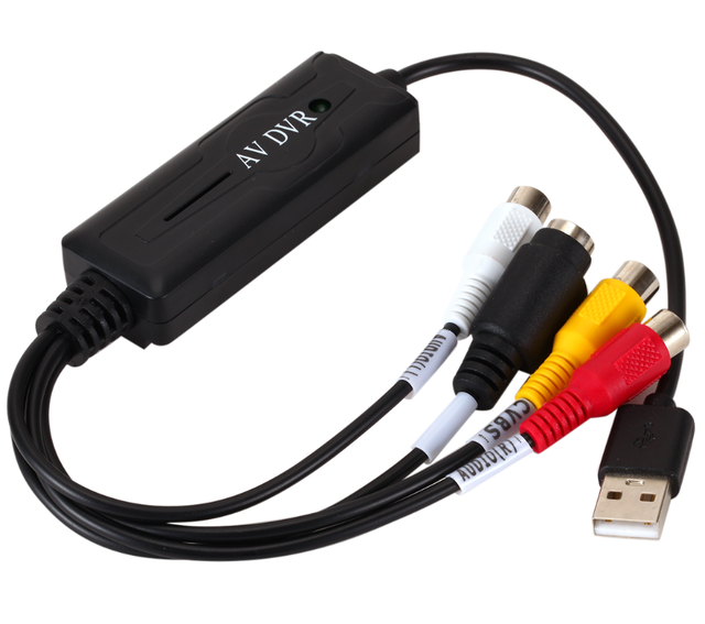 VHS to Digital Converter USB 2.0 Video Converter Audio Capture Card VHS VCR HDTV to Digital Converter Support Win 7/8/10