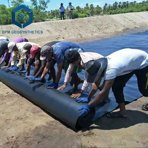 Impermeable Waterproof 500 Micron Fish Pond Liner HDPE For Fish Shrimp Farming In Thailand