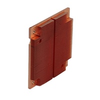 Chine OEM puce électronique LED amplificateur de puissance de refroidissement, fournisseur de Dongguan, ailerons cousus ondulés empilés dissipateur de chaleur en aluminium