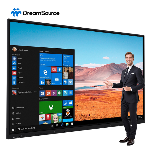 55 65 75 86 98 110 Inch Digital Interactive Board Classroom Flat Panel Touch Screen Whiteboard Smart Interactive Whiteboard