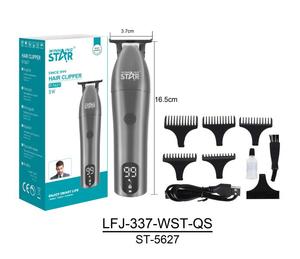 Recortadora <span class=keywords><strong>de</strong></span> <span class=keywords><strong>Pelo</strong></span> WINNING STAR con Cuchilla <span class=keywords><strong>de</strong></span> Acero para Hombre, Modelo ST-5627, Recargable, con Pantalla <span class=keywords><strong>de</strong></span> Carga - Product Image 2