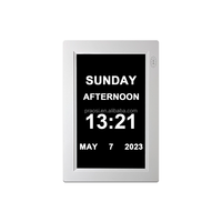 Benutzer definiertes neues Design Horizontale vertikale Anzeige Digitaler Kalender Tages uhr 8 "Zoll Dementi eklok für die Niederlande