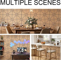 Panneau acoustique mural en feutre PET sculpté avec placage en bois de chêne blanc, insonorisant, auto-adhésif, en fibre de polyester
