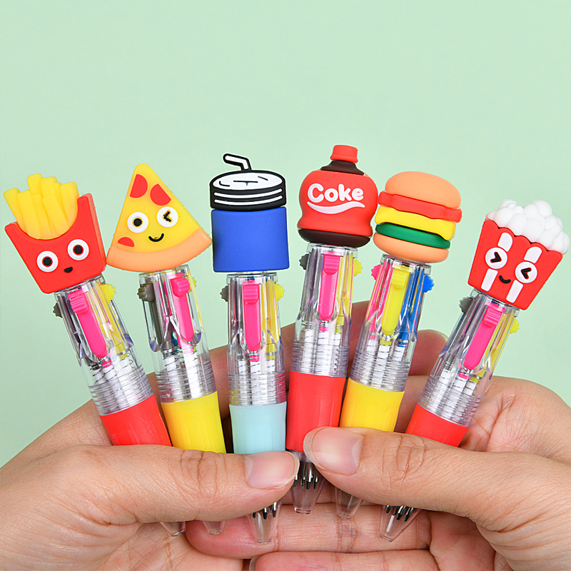 Stylo à bille quatre couleurs [hamburg fries series]