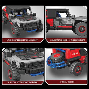 JIESTAR Trending Products Desktop DIY Ornament WILD HORSE Off-Road Vehicle Building Block Sets Coche Juguetes <span class=keywords><strong>para</strong></span> niños Juguetes - Product Image 6