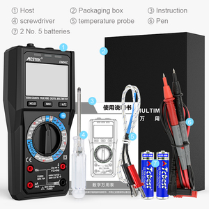 Multímetro digital dm96c True-<span class=keywords><strong>RMS</strong></span> 6000 Counts Tester Pantalla de 3 líneas Probador analógico Voltímetro Condensador Medidor de temperatura Amperímetro - Product Image 6