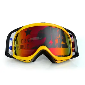 Motocross Motorrad brille Dirt Bike ATV Racing Mx Brille Fit Helm für Männer Frauen Jugend