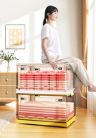Boîte de rangement multifonctionnelle pour voitures et camions jouets, grands conteneurs de rangement en plastique avec couvercles, boîte de rangement pour chaussures transparente
