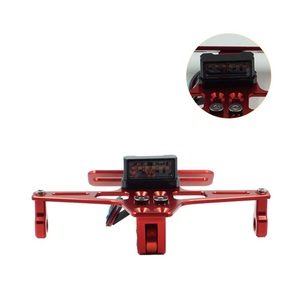 Support de <span class=keywords><strong>plaque</strong></span> d'immatriculation rétractable pour <span class=keywords><strong>moto</strong></span> avec éclairage LED, en aluminium, neuf - Product Image 4