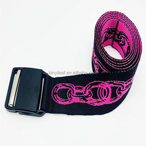 1,5 pulgadas tejido personalizado grabado láser Logo hebilla magnética deportes gimnasio Jacquard esquí Capeesh cinturón Nylon cinturón táctico para hombres - Product Image 3