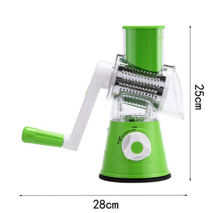 เครื่องตัดผักอเนกประสงค์แบบหมุนมือ 3 in 1 ที่ขูดผักแบบโรตารี่สำหรับครัว - Product Image 2