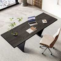 Bureau d'ordinateur en bois massif de luxe italien, petit bureau de direction moderne et simple, haut de gamme, facile à assembler, pour la maison