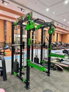 Nuevos productos Smith Machine Entrenador multifuncional Multi Power <span class=keywords><strong>Rack</strong></span> de entrenamiento impermeable de acero inoxidable - Product Image 5