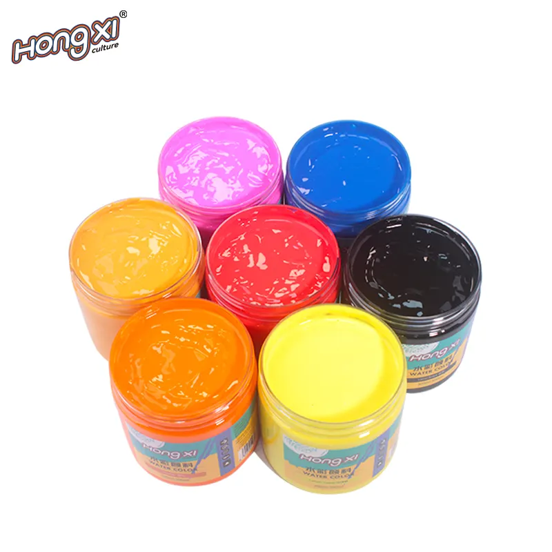 500ML Watercolor Paint  Art 24 Colors Paint Bottle Set  Rich Pigments  Bulk Paint for Beginners Kids Painting Crafts Wood