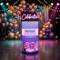 Comptoir de bar gonflable en PVC LED pour événements, hauteur 100 cm, durable, résistant à l'eau, table d'extérieur pour fournitures de fête et présentation de jeux