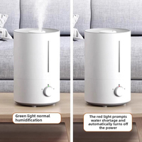 Diffuseur d'aromathérapie à ultrasons portable de grande capacité 4,5 L, purificateur d'air, humidificateur pour les pièces, la maison et le bureau