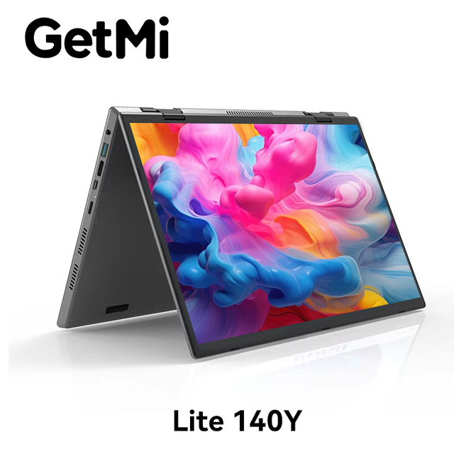 GetMi Lite 140Y Brand New 360 degree Open Laptop Intel Celeron N100 IPS Touchscreen Win11 Pro for Business