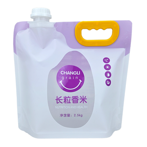 Bolsas de plástico transparente para envasado de sopa de cerveza de agua de alta barrera de calidad alimentaria con asa - Product Image 1