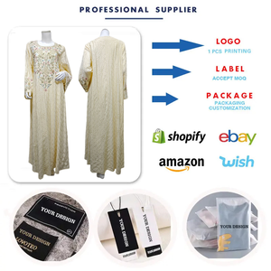 AB557 Abaya de luxe traditionnelle pour femmes, robe musulmane brodée, robe pull, vêtements islamiques de Dubaï, Abaya <span class=keywords><strong>Turquie</strong></span>, Jalabiya pour femmes - Product Image 3