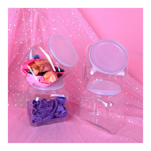 Wholesale Multifunction Candy Gifts Display Stackable Transparent Clear Plastic Balloon Storage Containers for Store