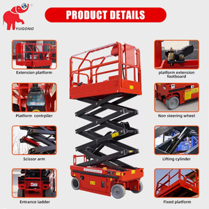 CE ISO Mini Aerial Platform 4m 6m 8m 10m 12m 14m Scissor Lift Hydraulic Mobile Scissor Lift Platform - Product Image 2