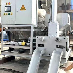 Thủy lực bánh Báo Chí đôi đầu ra kim loại chip đóng bánh máy nhôm swarf máy đóng viên - Product Image 3