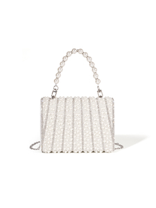 Bell 2025 Trending Pearl Crystal High-End Luxury <b>Wedding</b> <b>Clutch</b> Elegant Evening Bag for Ladies Dress Silver Famous Brand Bag - Product Image 5