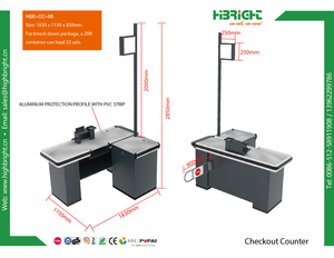 High Quality Fashionable Appearance High Definition Screen Automatic Moving Belt Self Checkout <b>Counter</b> - Product Image 5