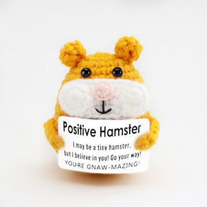 Handmade tình cảm hỗ trợ tích cực Crochet động vật cừu Crochet động vật dệt kim búp bê cừu tích cực với Thẻ tích cực - Product Image 6