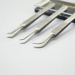 Ramassage de volume sur mesure et pince à épiler isolante pour extension de cils pointes fines étroites avec marque privée - Product Image 2