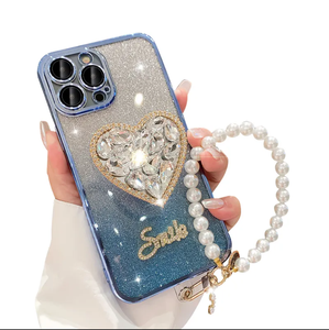 Bán buôn chuỗi dây đeo trong suốt mạ Vàng điện thoại di động Trường hợp bìa Bag Đối với <span class=keywords><strong>iPhone</strong></span> 7 8 cộng với XS XR XS max 11 - Product Image 1