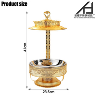 Chauffe-Plat Commercial en Acier Inoxydable 8L Doré pour Hôtels, Ensemble Buffet avec Couvercle Suspendu pour Mariages et Traiteurs